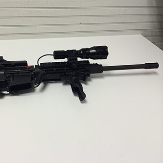 Hog Hunting with Rifle-mounted Light at Night